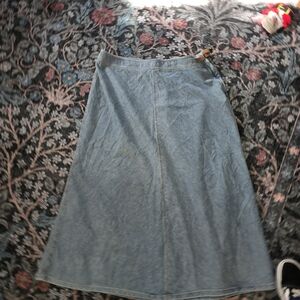 Vintage Lauren Jeans Co. by Ralph Lauren Blue Denim Long Skirt Size 16W